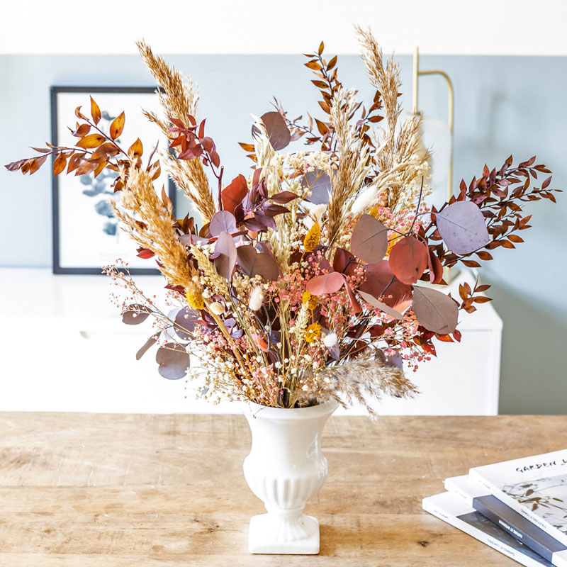Bouquet de fleurs séchées herbes de pampa