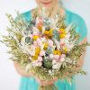 Bouquet de fleurs séchées champêtre
