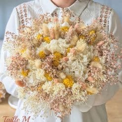 Bouquet de fleurs séchées aux couleurs douces et pastels Lucie