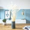 Botte de fleurs séchées Lagurus sec blanc