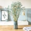 Bouquet de gypsophile sec bleu
