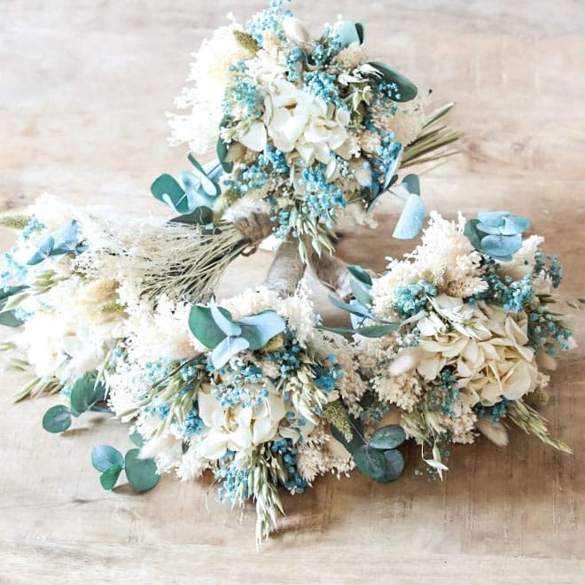 Bouquet pour demoiselles d'honneur en fleurs séchées – Image 2
