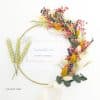 kit diy couronne murale de fleurs séchées
