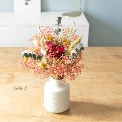 Bouquet de fleurs séchées Hortensia Rose Taille S