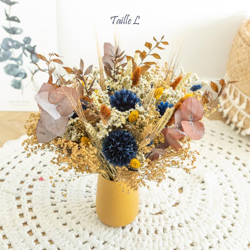 Bouquet de fleurs séchées pour table d'automne