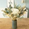 Bouquet de fleurs séchées Hortensia blanc