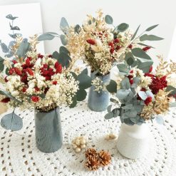 Bouquet de fleurs séchées pour Noël