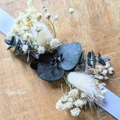 Bracelet de fleurs séchées Appoline pour mariée