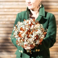 bouquet de fleurs séchées terracota, betty