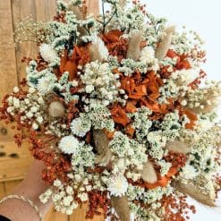 bouquet de fleurs séchées terracota, betty