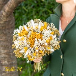 bouquet de fleurs séchées ocre, carmen