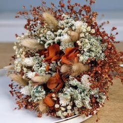 bouquet de fleurs séchées terracota, betty