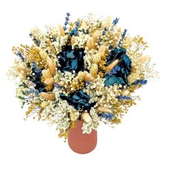 bouquet rond fleurs séchées