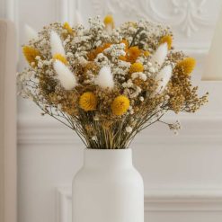 bouquet de fleurs séchées ocre, carmen