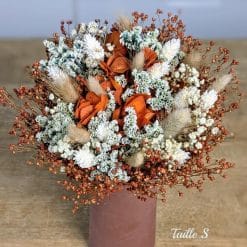 bouquet de fleurs séchées terracota, betty