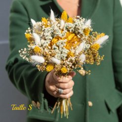 bouquet de fleurs séchées ocre, carmen