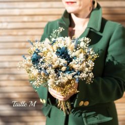 m bouquet carmen fleurs séchées bleu