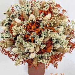 bouquet de fleurs séchées terracota, betty