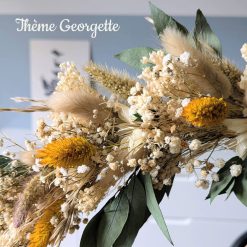 couronne de fleurs séchées sur pied Georgette