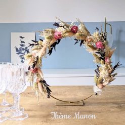 couronne de fleurs séchées sur pied Manon