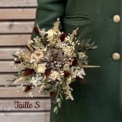 bouquet de fleurs séchées pia pomme de pin