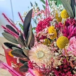 bouquet de fleurs séchées albizia
