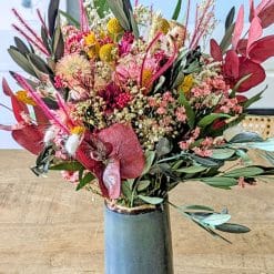 bouquet de fleurs séchées albizia