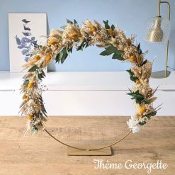 couronne de fleurs séchées sur pied Georgette