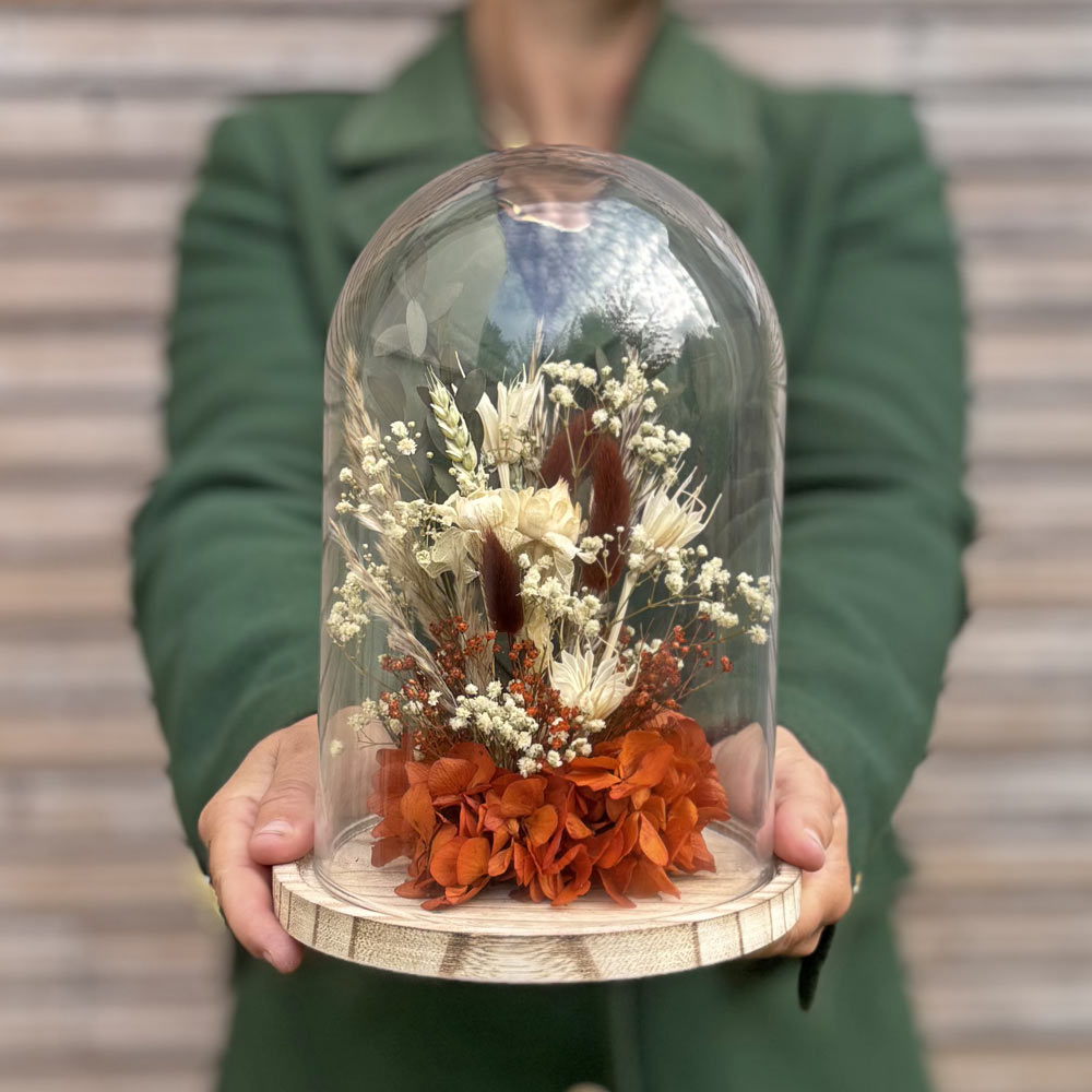 cloche de fleurs séchées xl betty