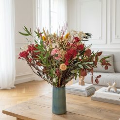 bouquet de fleurs séchées rose