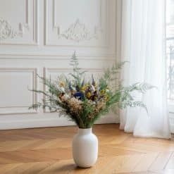 bouquet de fleurs séchées billy bleu