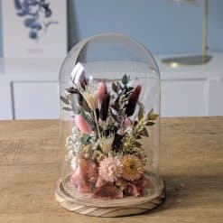 cloche de fleurs séchées manon