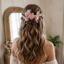 lot de 3 épingles à chignon en fleurs séchées
