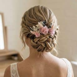 lot de 3 épingles à chignon en fleurs séchées