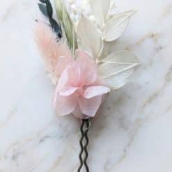 lot de 3 épingles à chignon en fleurs séchées